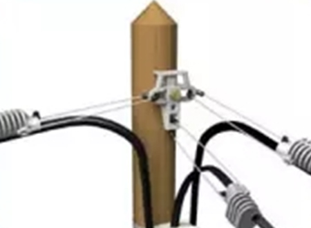 UPB Aluminum Alloy Universal Pole Bracket (၃)ခု၊